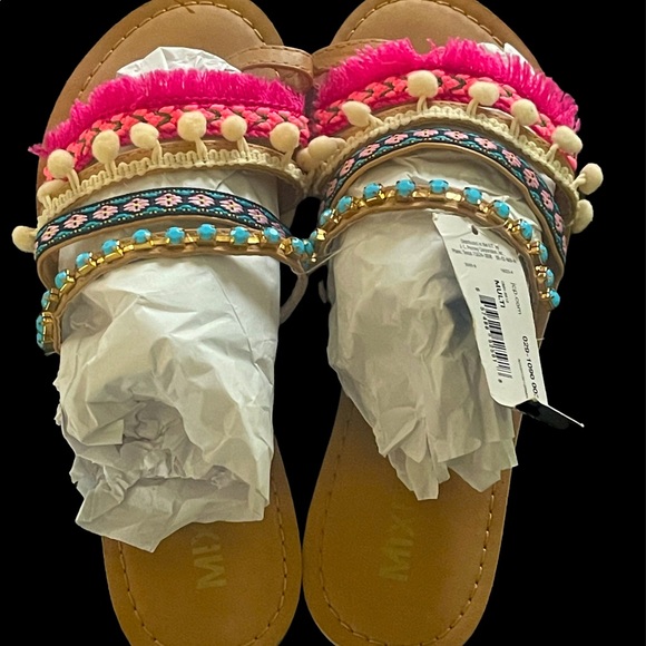 Mixit Shoes - Mixit Multicolored Sandals for Women Size 6